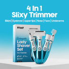 4-In-1 Slixy trimmer | Painless Electric Shaver for Women — Cordless Hair Removal Device