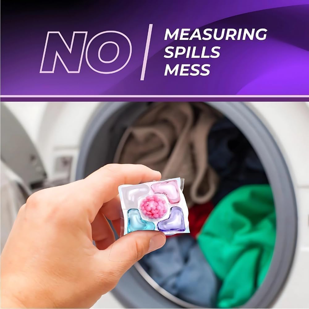 Laundry Pods – All-in-1 Stain Removal, Brightening, Softening & Fresh Aroma | Pack Of 30 Pcs