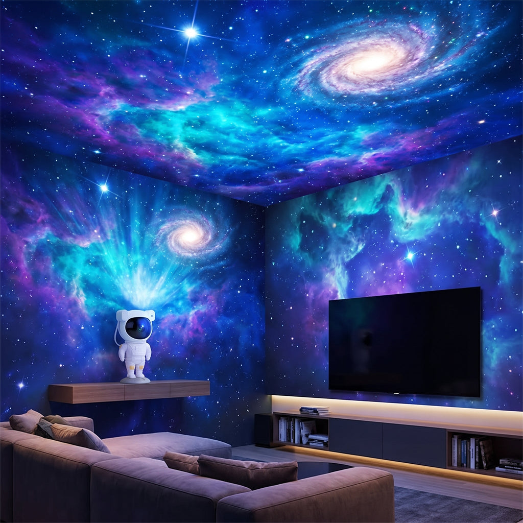 Astronaut Galaxy Projector – Starry Night Lamp | Play & Move