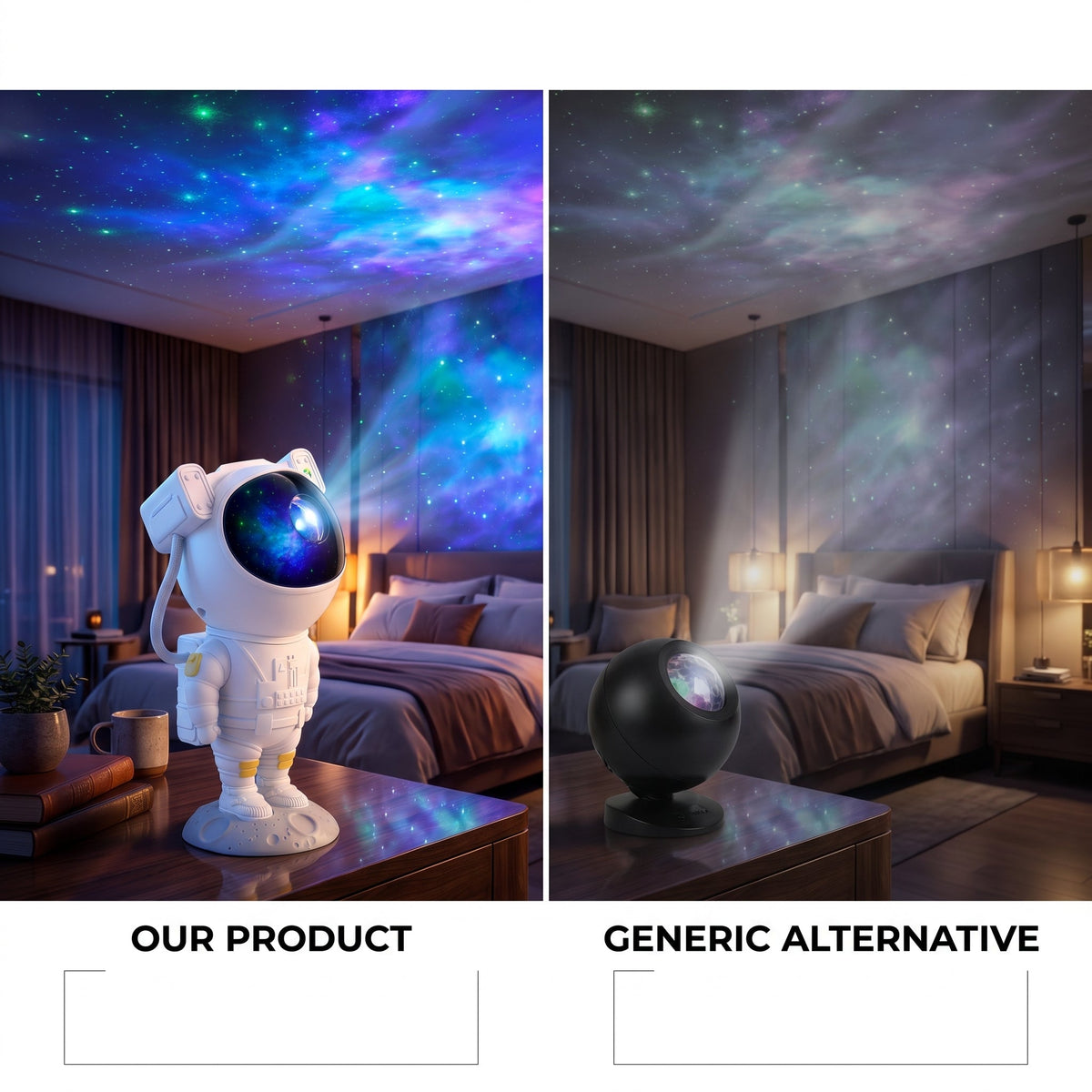 Astronaut Galaxy Projector – Starry Night Lamp | Play & Move