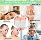Deep Cleansing Foot Pads for Detox & Relaxation | Internal Toxin Removal, Pain Relief, Better Sleep & Circulation for Men & Women