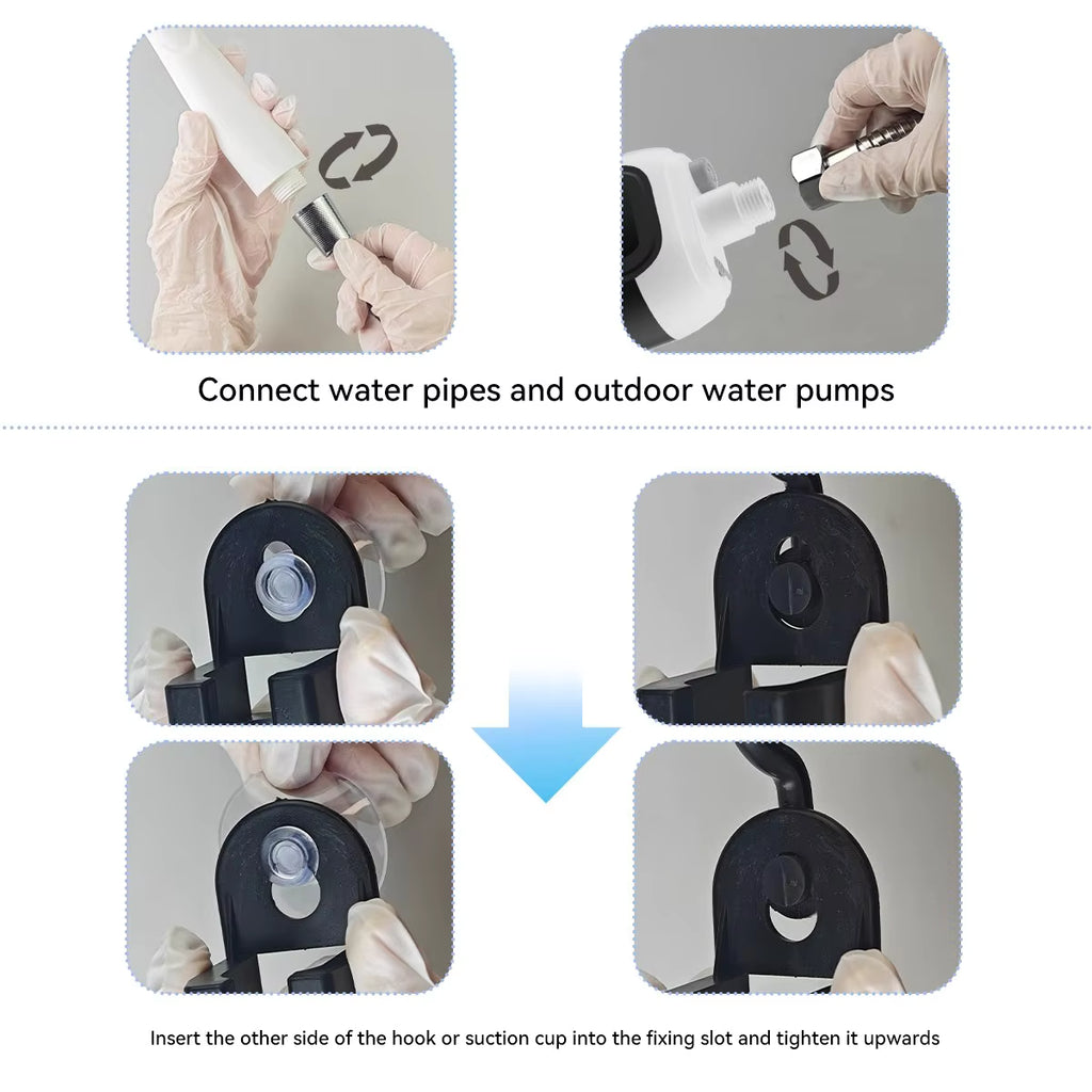 New Function Waterproof Portable 2000mAh Shower Pump with Light Fahrenheit Display Ideal for Outdoor Camping