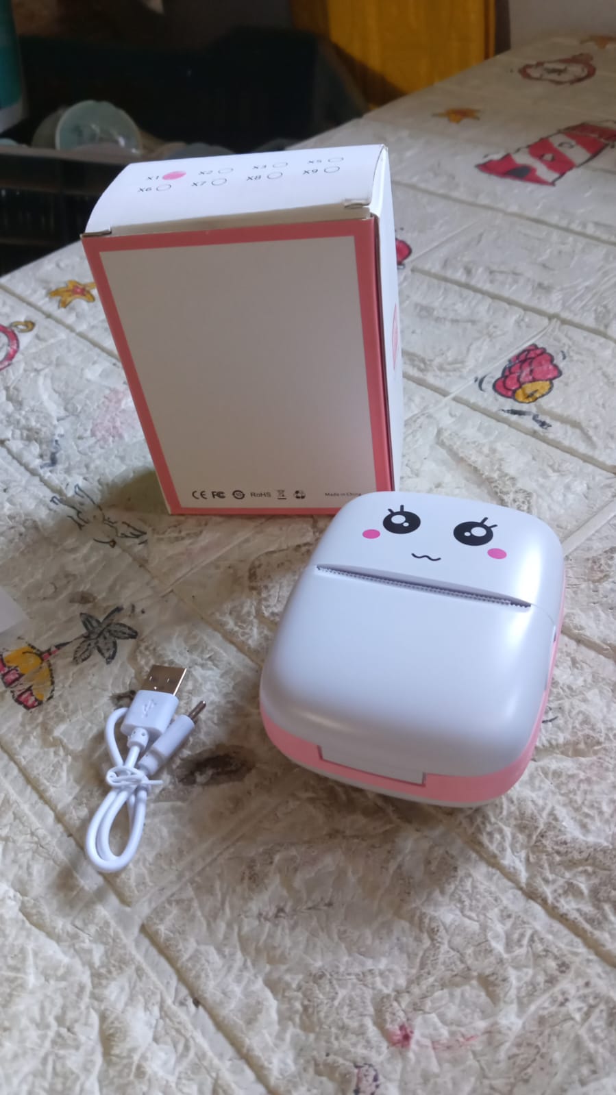 Pocket Mini Printer – Wireless Bluetooth Thermal Printer | Thermal Printer with 1 Roll of Print Paper
